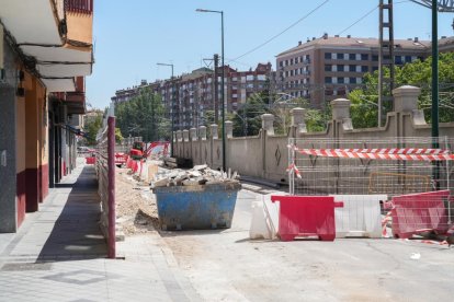 Obras calle Estación.- J.M. LOSTAU