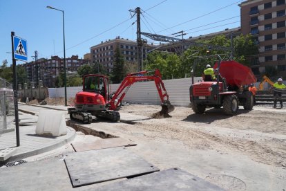 Obras calle Estación.- J.M. LOSTAU