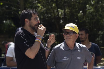 Salida neutralizada de la XXX Vuelta Ciclista júnior a Valladolid. PHOTOGENIC/ CARLOS LLORENTE