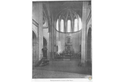 San Pablo. Capilla Mayor (ente 1900 y 1905)
.-ARCHIVO MUNICIPAL VALLADOLID