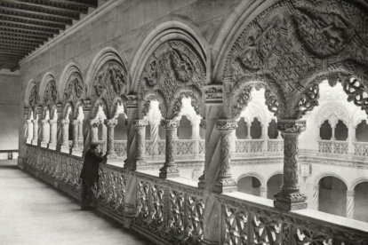 Patio de San Gregorio en 1910.-ARCHIVO MUNICIPAL VALLADOLID