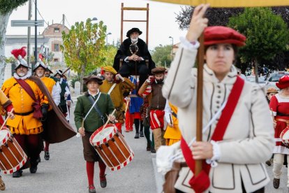Recreación de la llegada de Carlos V a Valdestillas. -J.M. LOSTAU