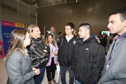 La consejera de Familia e Igualdad de Oportunidades, Isabel Blanco, visita la 'Jornada de Empleabilidad de Castilla y León para Jóvenes'. -ICAL.