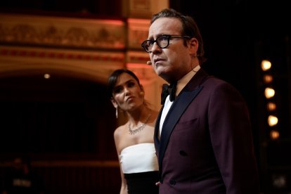 Sánchez y Reyes durante la gala de clausura de Seminci. PHOTOGENIC