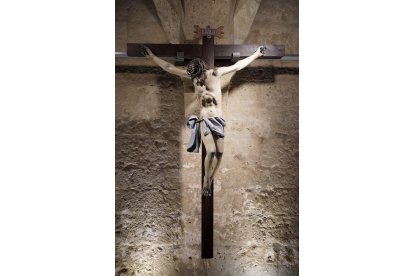 Cristo del Humilladero, de finales del siglo XVI, de la iglesia de San Miguel de Villán de Tordesillas. - ICAL