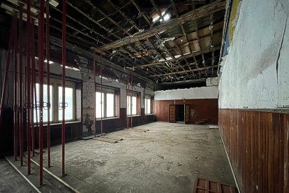 Estado actual del Teatro Lope de Vega de Valladolid, primera planta del edificio Veinte de Febrero.-FOTO CEDIDA POR EL ESTUDIO CONTEXTOS DE ARQUITECTURA Y URBANISMO