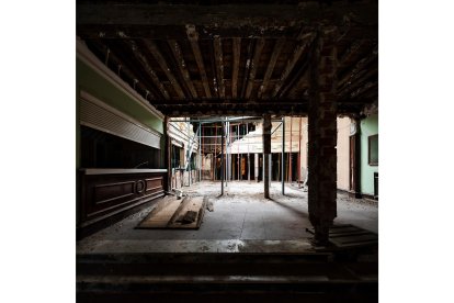 Estado actual del Teatro Lope de Vega de Valladolid, vestíbulo.- PEDRO IVÁN RAMOS