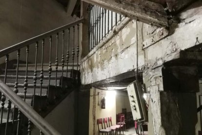 Estado actual del Teatro Lope de Vega de Valladolid, deambulatorios.-FOTO CEDIDA POR EL ESTUDIO CONTEXTOS DE ARQUITECTURA Y URBANISMO