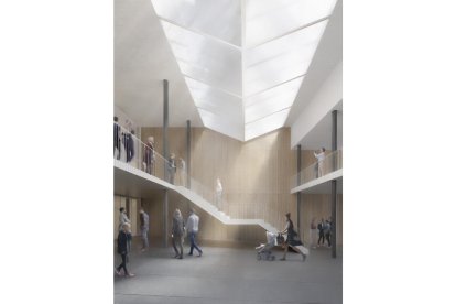 Recreación de cuál será el resultado final de la reforma del Teatro Lope de Vega de Valladolid, zona de acceso renovada - AYUNTAMIENTO DE VALLADOLID