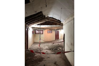 Estado actual del Teatro Lope de Vega de Valladolid, deambulatorio.- FOTO CEDIDA POR EL ESTUDIO CONTEXTOS DE ARQUITECTURA Y URBANISMO