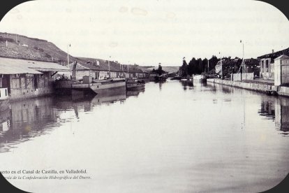 Canal Castilla en La Victoria. - ARCHIVO MUNICIPAL DE VALLADOLID