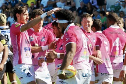 Imágenes del derbi de rugby entre el CR El Salvador y el VRAC que abre la temporada 2023-2024. / PHOTOGENIC