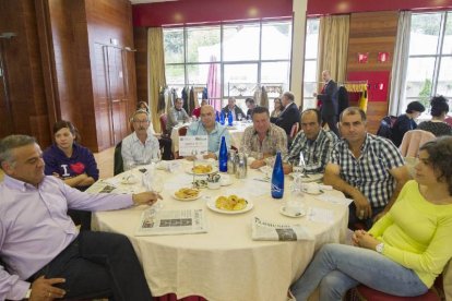 De UPA-COAG: Paloma Pérez, Gabriel Delgado, Carlos Lucio, Domingo García, Roberto Pérez, Jesús Ángel Pérez, Andrés Arnáiz y Beatriz Arza (UGT).