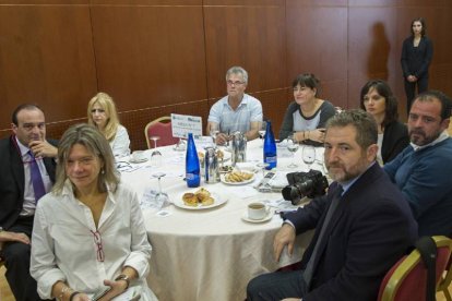 Mercedes Rodríguez (Caja Viva-Caja Rural), José Ignacio Arganda (Diario de Soria), Lina Berta Domínguez (CCOO), Jesús Estébanez (UJP-UGT), Esther Alonso (FAE), Ana Fernández (CES), Francisco Galdeano (CES) y Antonio Ruiz (CES).