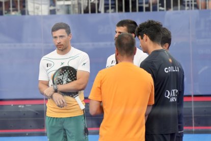 Coello saluda sin jugar las semifinales del World Pádel Tour Valladolid 2023. / PHOTOGENIC