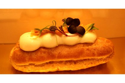 Eclair Mundano' de Restaurante Ocre de Mallorca.