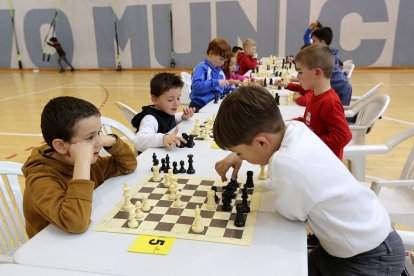 Jornada de ajedrez de los Juegos de la Diputación en Medina de Rioseco. / M. ÁLVAREZ