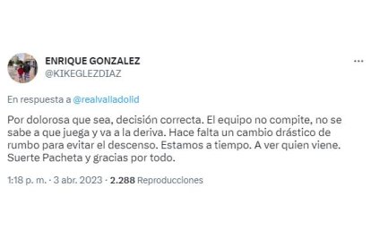 Respuestas a la destitución de Pacheta. E.M.