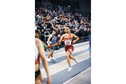 Sergio Juárez durante su participación con España en Glasgow. / E.M.