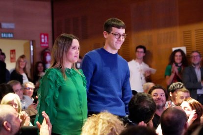 Santiago Ráfales, ‘L’avenir’, premio de La Noche del Corto Español en Punto de Encuentro durante la lectura del palmarés de la 67ª Semana Internacional de Cine de Valladolid. -ICAL