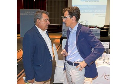 José Manuel Barrio y Pedro Herrero, al término del evento.