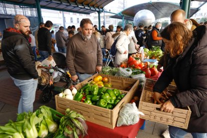 El ecomercado de Plaza España celebró La Fiesta de la Calabaza. J.M.LOSTAU