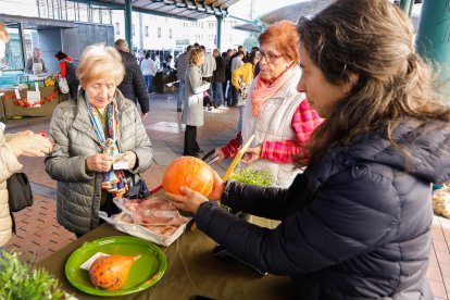 El ecomercado de Plaza España celebró La Fiesta de la Calabaza. J.M.LOSTAU