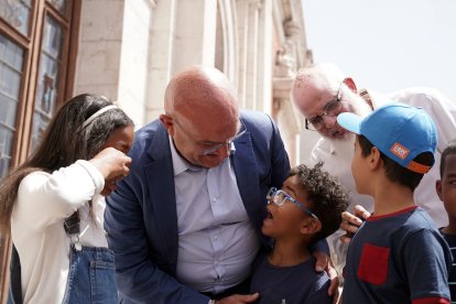 Recibimiento a los niños saharauis del Programa ‘Vacaciones en Paz’.- ICAL