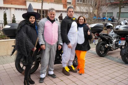 Quinta edición del desfile motero de carnaval en las carreteras de Valladolid. -ICAL