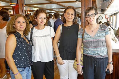 Mª José Pozo (Centro Buen Día), Mª Ángeles Gómez, Lucía Agundez (Museando Gestión Cultural) y Oliva Cachafeiro (Fundación Jiménez Arellano).