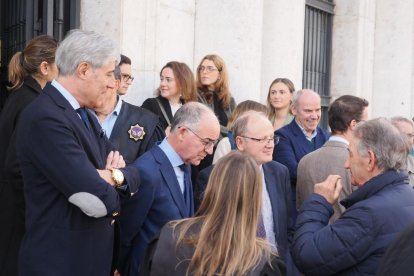 La concentración de jueces y fiscales convocada por la Audiencia Nacional de Valladolid. -PHOTOGENIC