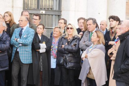 La concentración de jueces y fiscales convocada por la Audiencia Nacional de Valladolid. -PHOTOGENIC