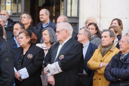 La concentración de jueces y fiscales convocada por la Audiencia Nacional de Valladolid. -PHOTOGENIC