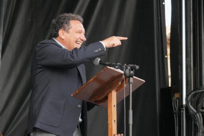 Eusebio Sacristán, pregonero de la Fiesta del Verdejo de La Seca.- J.M. LOSTAU