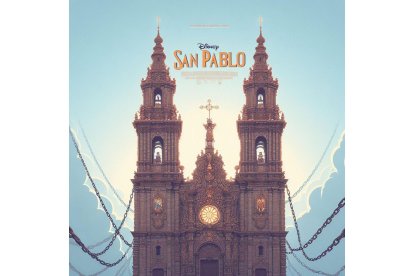 Recreación de la iglesia de San Pablo como si de una portada de Disney Pixar se tratara. Bing Image Creator de Microsoft