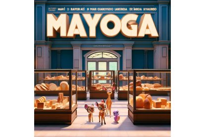 Bambi y sus amigos se adentran en el Museo del Pan de Mayorga. Bing Image Creator de Microsoft