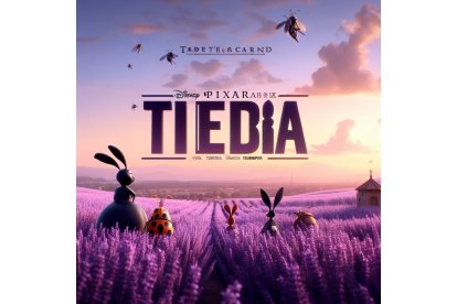 Los campos de lavanda de Tiedra, como escenario de la película 'Bichos'. Bing Image Creator de Microsoft
