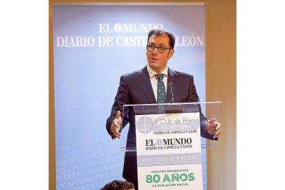 Ismael Pérez, durante su intervención en el Club de Prensa