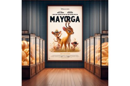 Bambi y sus amigos se adentran en el Museo del Pan de Mayorga. Bing Image Creator de Microsoft
