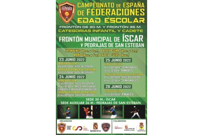 Cartel de los campeonatos de España de Pelota. / EM