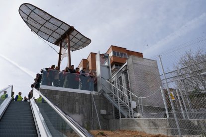 Elevadores urbanos en la ladera norte de Parquesol. -ICAL
