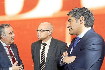 Luis Chico, Luis Antonio Gómez Iglesias y Alberto Plaza.