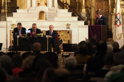 Acto ‘Palabra y Música’ de la Cofradía de las Siete Palabras, en el que se presenta el soneto anunciador del Pregón del Sermón de las Siete Palabras. PHOTOGENIC