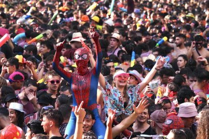 Desfile de peñas de las Fiestas de Valladolid del 2023