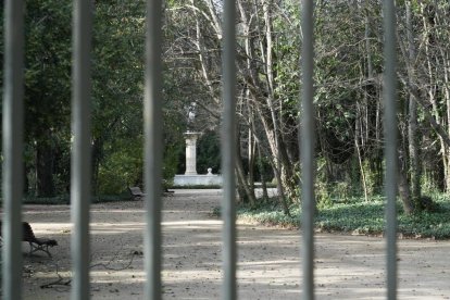 Las fuertes rachas de viento provocan el cierre de Campo Grande.- J.M.LOSTAU