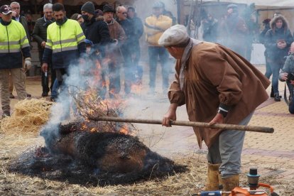 Fiesta del mondongo, matanza del cerdo en Matapozuelos. PHOTOGENIC
