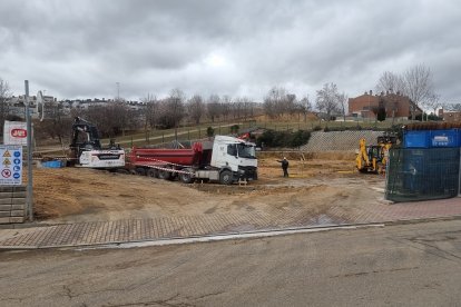 Obras de construcción del Aldi de Arroyo. PHOTOGENIC
