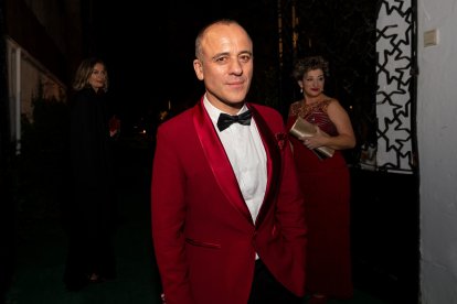 Javier Gutiérrez, a la entrada a la fiesta de Paz Vega organizada por Orson Salazar con su empresa Bulululife en los 33º Premios Goya  -AGR / EL MUNDO.