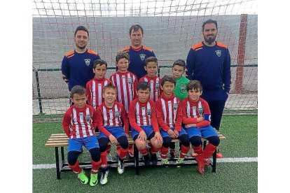 Plantilla  y cuerpo técnico del prebenjamín A.