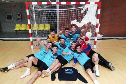 Equipo de fútbol sala de la Uva. / E.M.